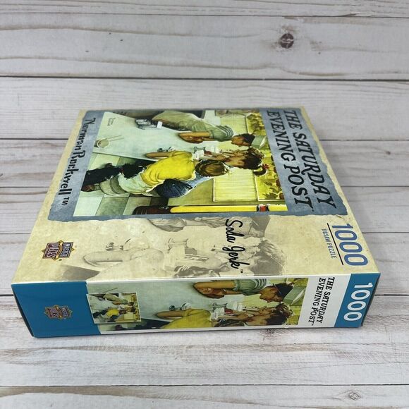 Masterpiece 1000 Piece Jigsaw Puzzle Soda Jerk by Norman Rockwell NEW - Picture 6 of 10